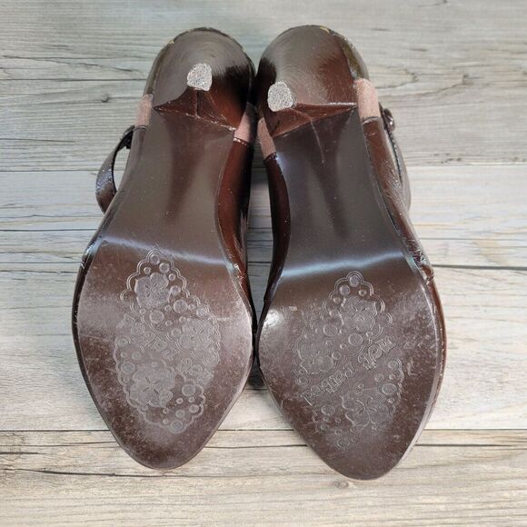 Not Rated Brown Open Toe Heels Sz 6.5 - Picture 7 of 10